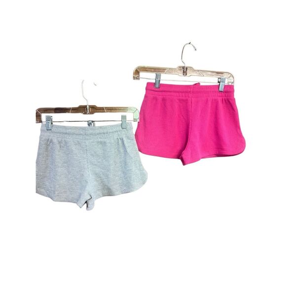 Suzette Girls Soft   Shorts (2) Pink/Gray  Sz L (12/14) NWT - Picture 2 of 5